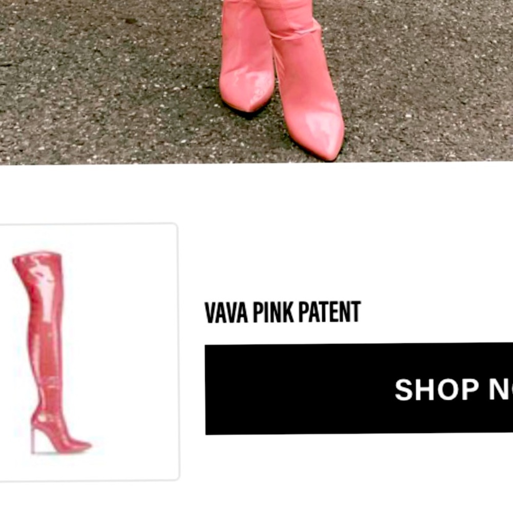 Pink patent Steve Madden Boots BRAND NEW 💞